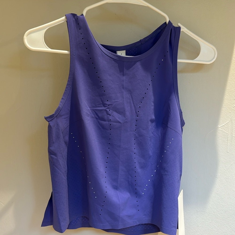 Lululemon Swift Ventilated Running Tank- Charged Indigo